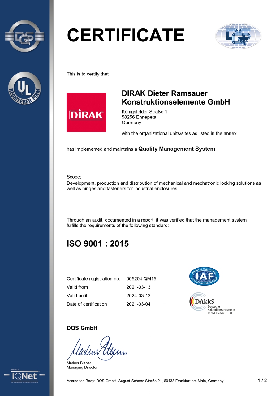 DIRAK ISO 9001